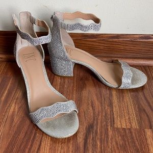 INC Silver Dress Sandals Great for Prom or Wedding